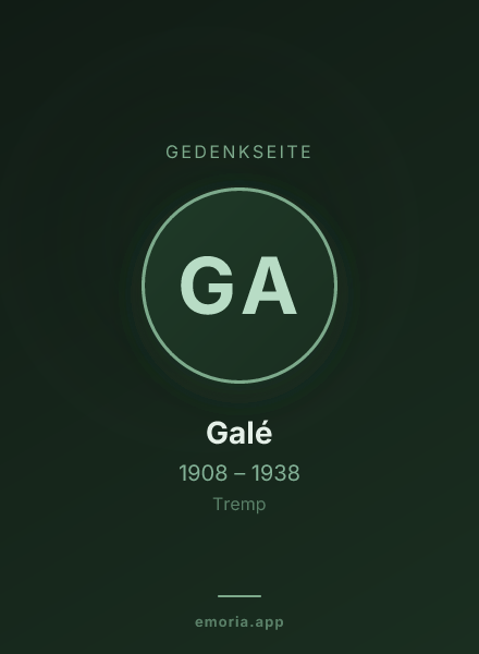 Gedenkportrait von Galé