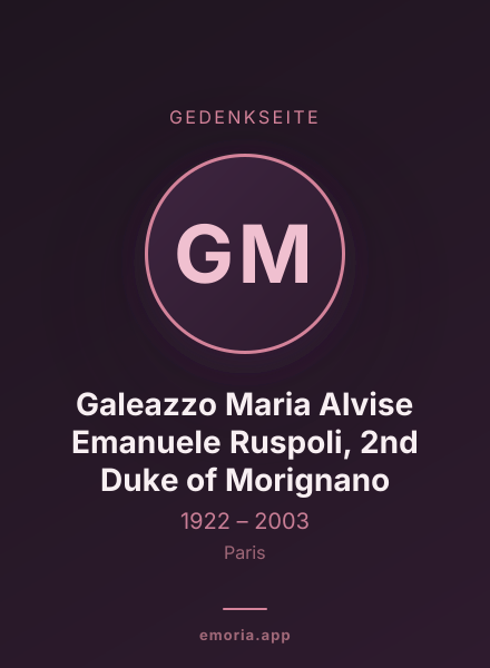 Gedenkportrait von Galeazzo Maria Alvise Emanuele Ruspoli, 2nd Duke of Morignano