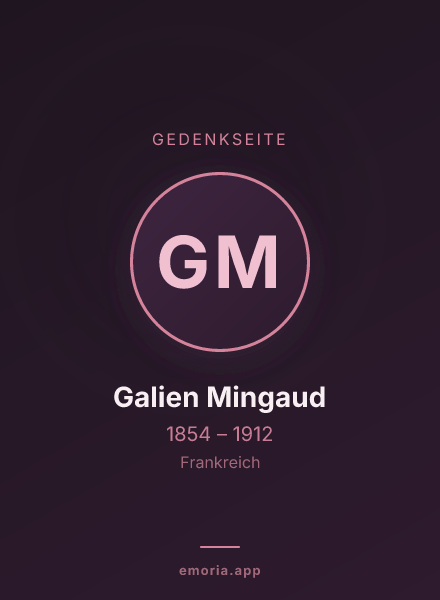 Gedenkportrait von Galien Mingaud