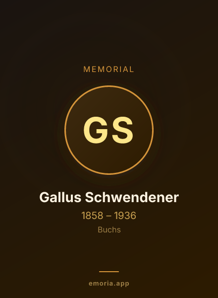 Memorial portrait of Gallus Schwendener