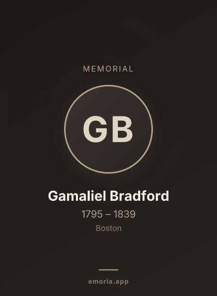 Memorial portrait of Gamaliel Bradford