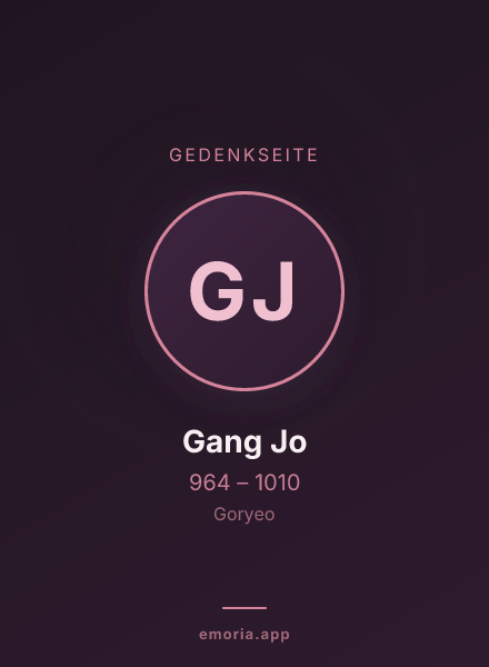 Gedenkportrait von Gang Jo