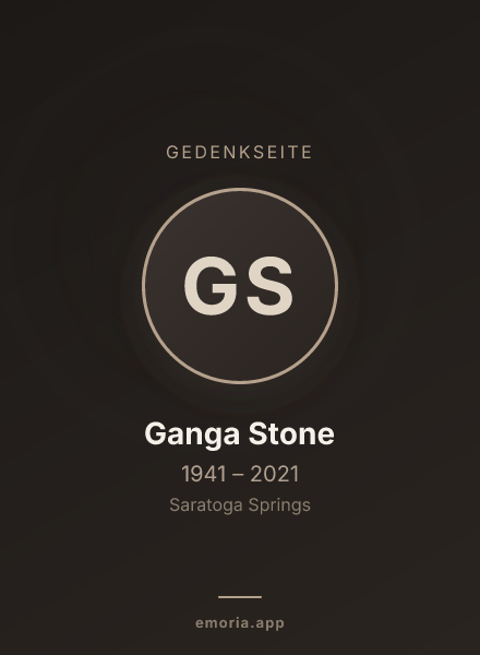Gedenkportrait von Ganga Stone