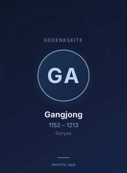 Gedenkportrait von Gangjong