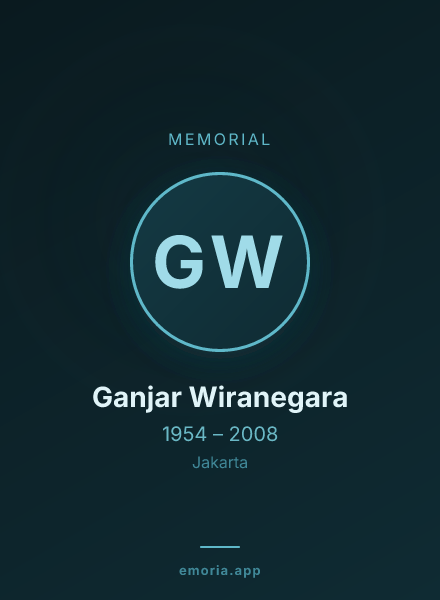 Memorial portrait of Ganjar Wiranegara