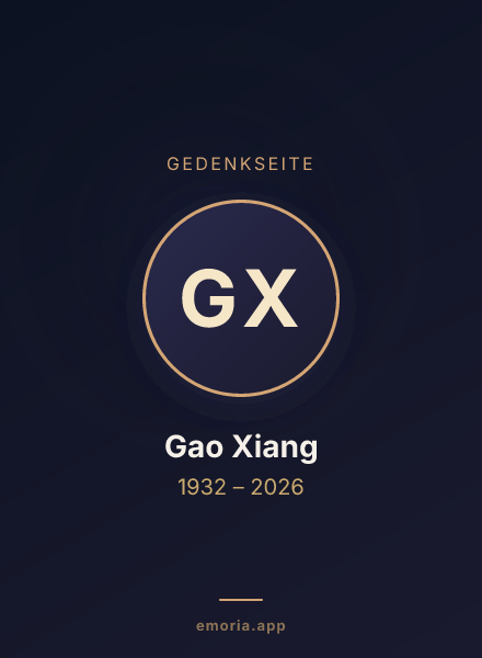 Gedenkportrait von Gao Xiang