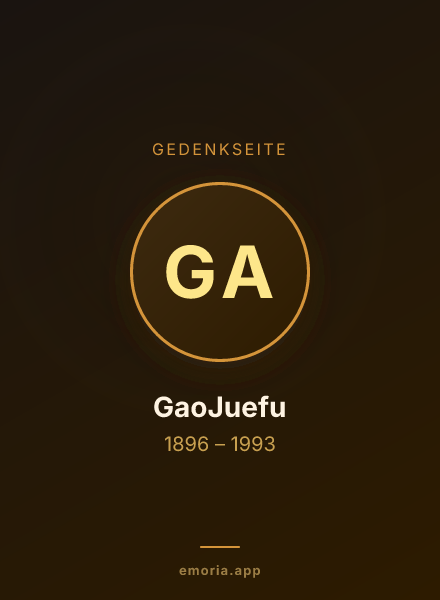 Gedenkportrait von GaoJuefu