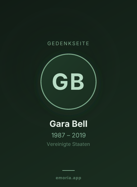 Gedenkportrait von Gara Bell