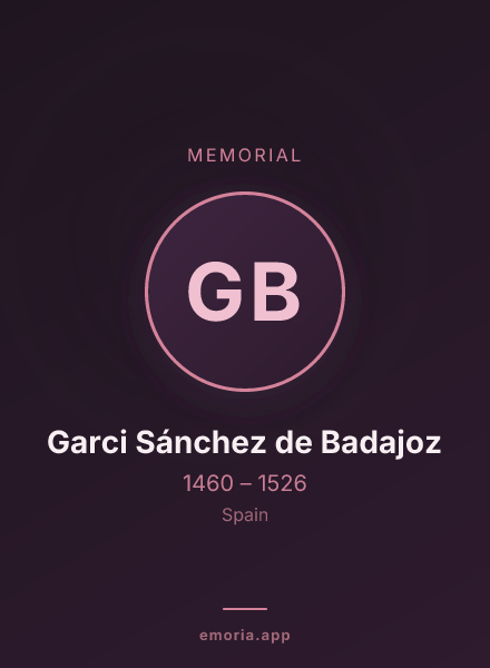 Memorial portrait of Garci Sánchez de Badajoz