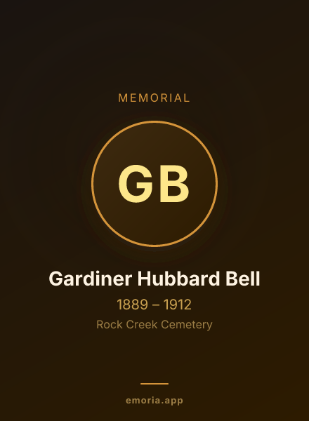 Memorial portrait of Gardiner Hubbard Bell