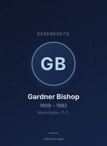 Gedenkportrait von Gardner Bishop