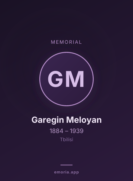 Memorial portrait of Garegin Meloyan