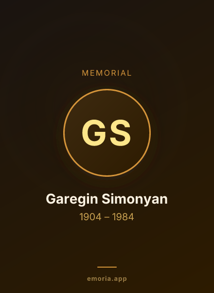 Memorial portrait of Garegin Simonyan