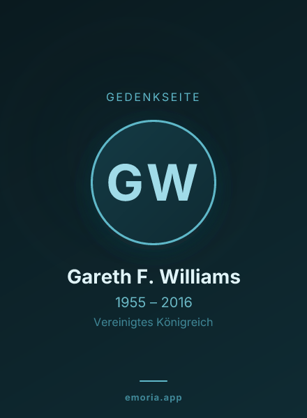 Gedenkportrait von Gareth F. Williams