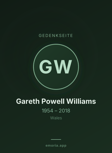 Gedenkportrait von Gareth Powell Williams