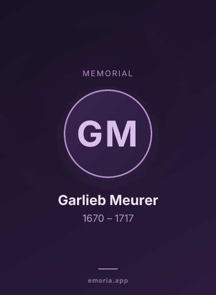 Memorial portrait of Garlieb Meurer
