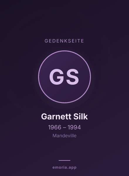Gedenkportrait von Garnett Silk