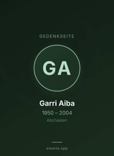 Gedenkportrait von Garri Aiba