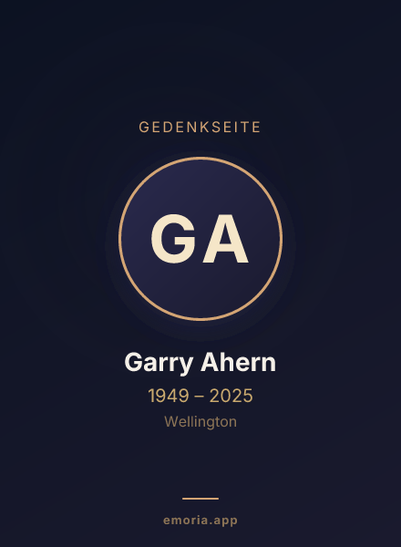 Gedenkportrait von Garry Ahern