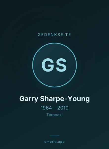 Gedenkportrait von Garry Sharpe-Young