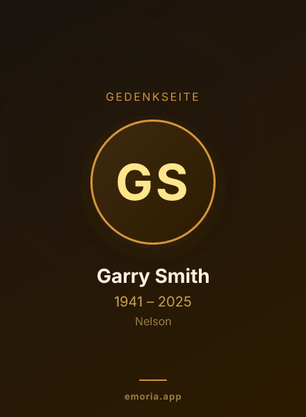 Gedenkportrait von Garry Smith