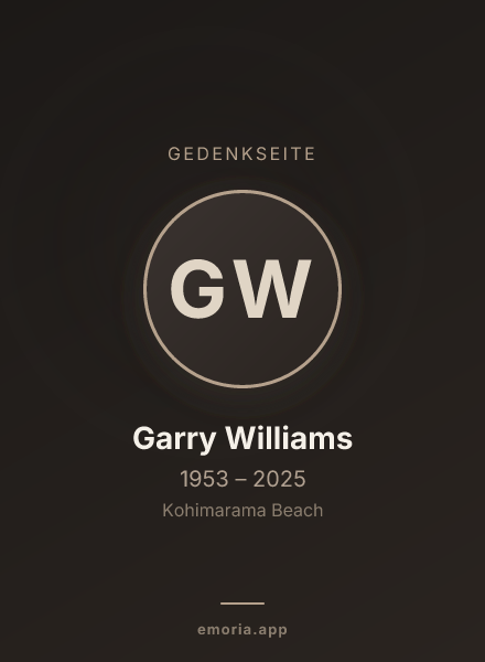 Gedenkportrait von Garry Williams