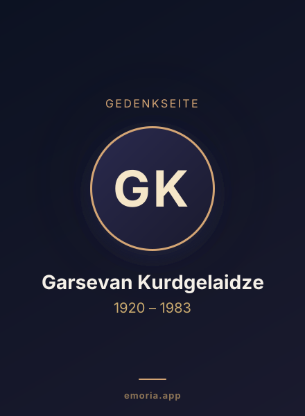Gedenkportrait von Garsevan Kurdgelaidze