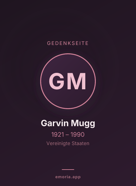 Gedenkportrait von Garvin Mugg