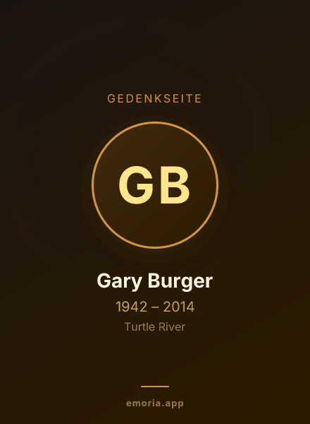 Gedenkportrait von Gary Burger