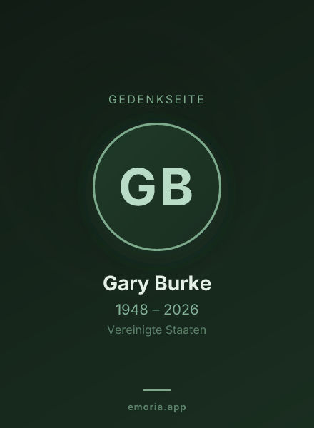Gedenkportrait von Gary Burke
