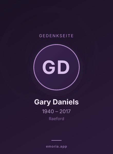 Gedenkportrait von Gary Daniels