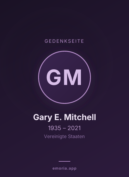 Gedenkportrait von Gary E. Mitchell