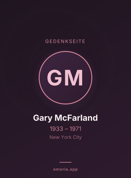 Gedenkportrait von Gary McFarland