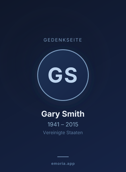 Gedenkportrait von Gary Smith