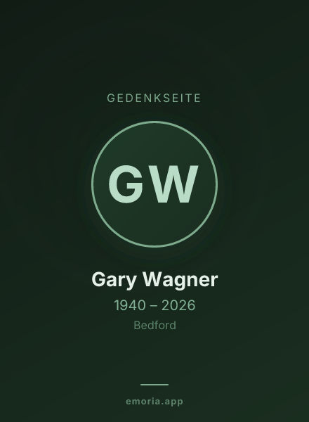 Gedenkportrait von Gary Wagner