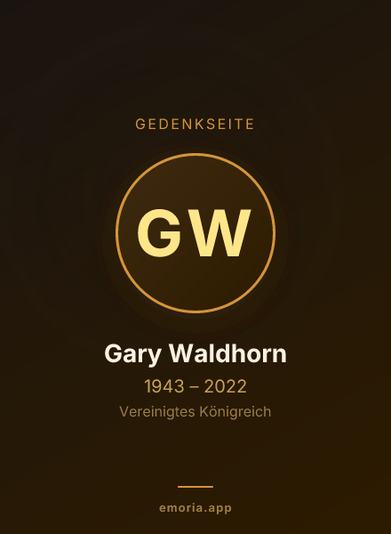 Gedenkportrait von Gary Waldhorn
