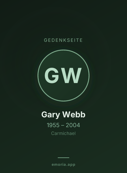 Gedenkportrait von Gary Webb