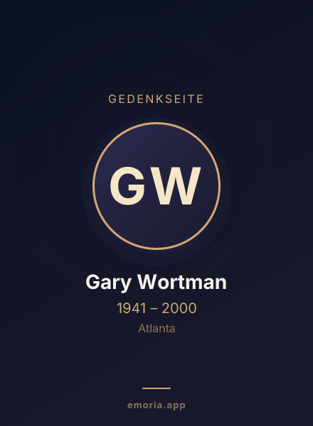 Gedenkportrait von Gary Wortman