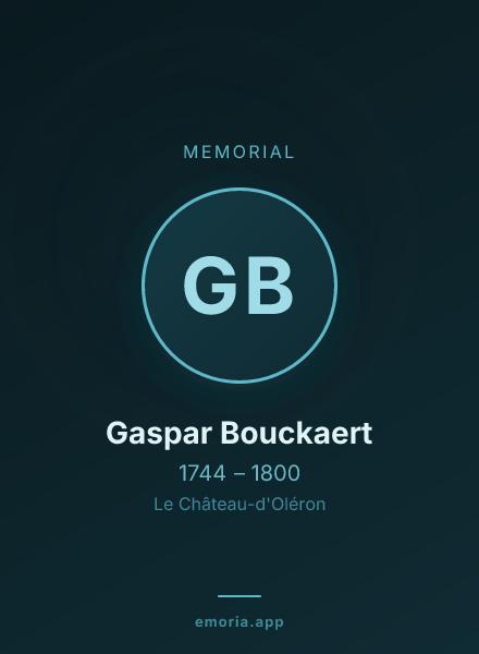 Memorial portrait of Gaspar Bouckaert