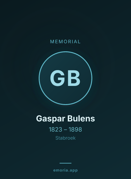 Memorial portrait of Gaspar Bulens