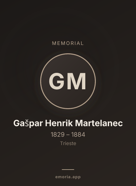 Memorial portrait of Gašpar Henrik Martelanec