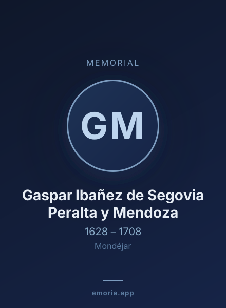 Memorial portrait of Gaspar Ibañez de Segovia Peralta y Mendoza