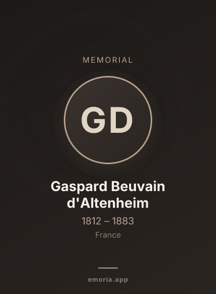Memorial portrait of Gaspard Beuvain d'Altenheim