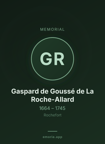 Memorial portrait of Gaspard de Goussé de La Roche-Allard