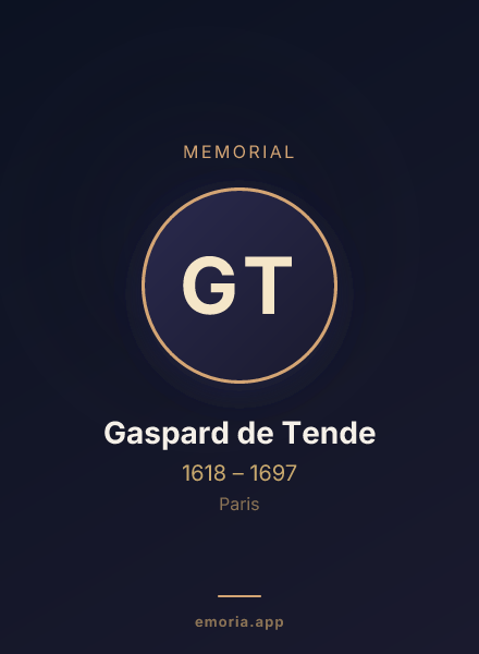 Memorial portrait of Gaspard de Tende