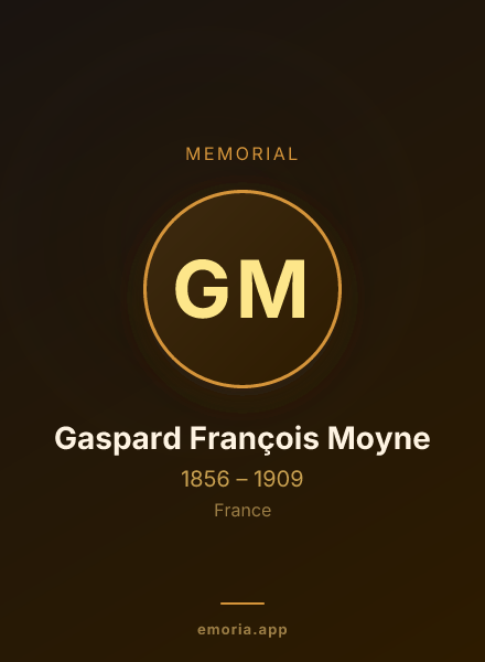 Memorial portrait of Gaspard François Moyne