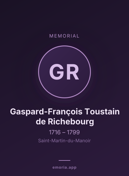 Memorial portrait of Gaspard-François Toustain de Richebourg