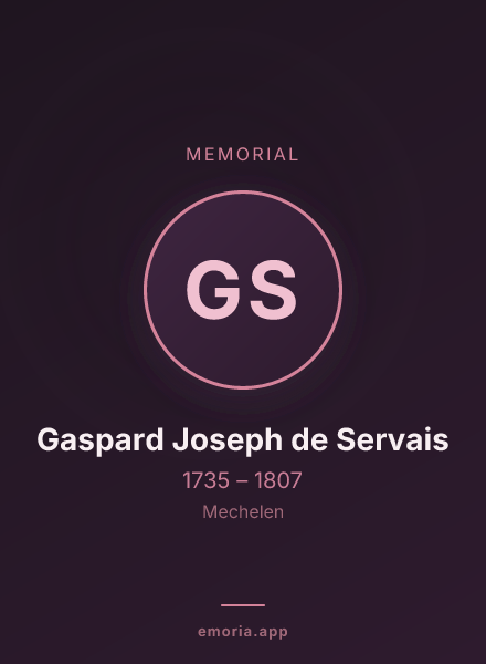 Memorial portrait of Gaspard Joseph de Servais