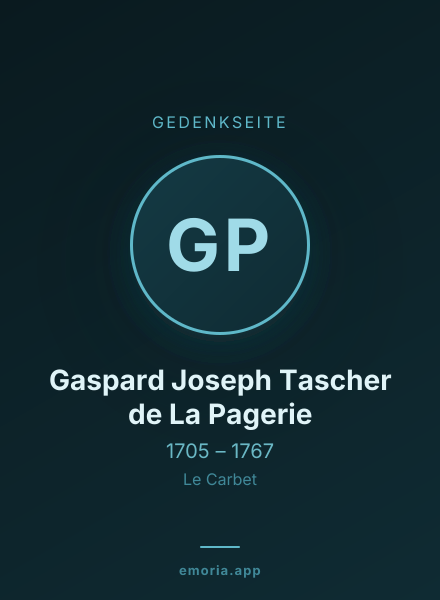 Gedenkportrait von Gaspard Joseph Tascher de La Pagerie