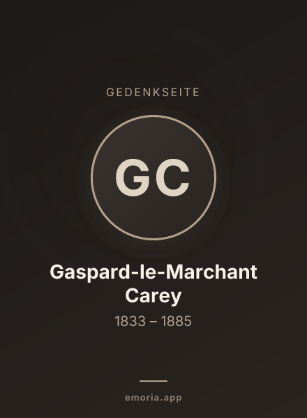 Gedenkportrait von Gaspard-le-Marchant Carey